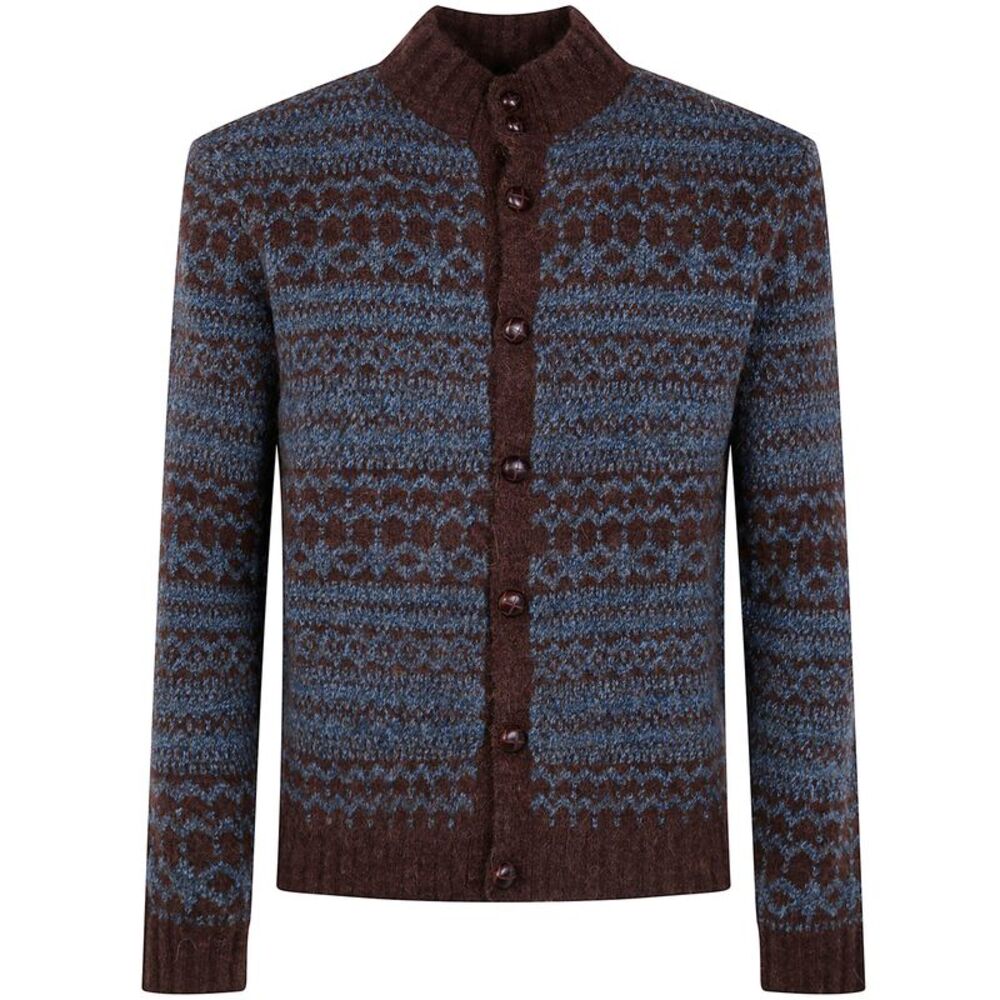 Ballantyne Men T Neck Cardigan